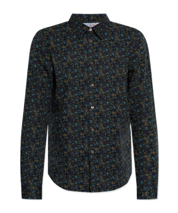 Ps By Paul Smith Ps Paul Smith Mens Lemon Tree Long-sleeve Shirt In Black
