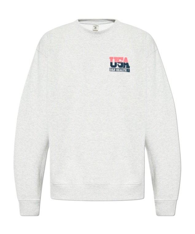 Sporty And Rich Text-print Sweatshirt In White