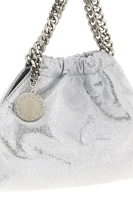 Stella Mccartney Chain Shoulder Bag In Silver