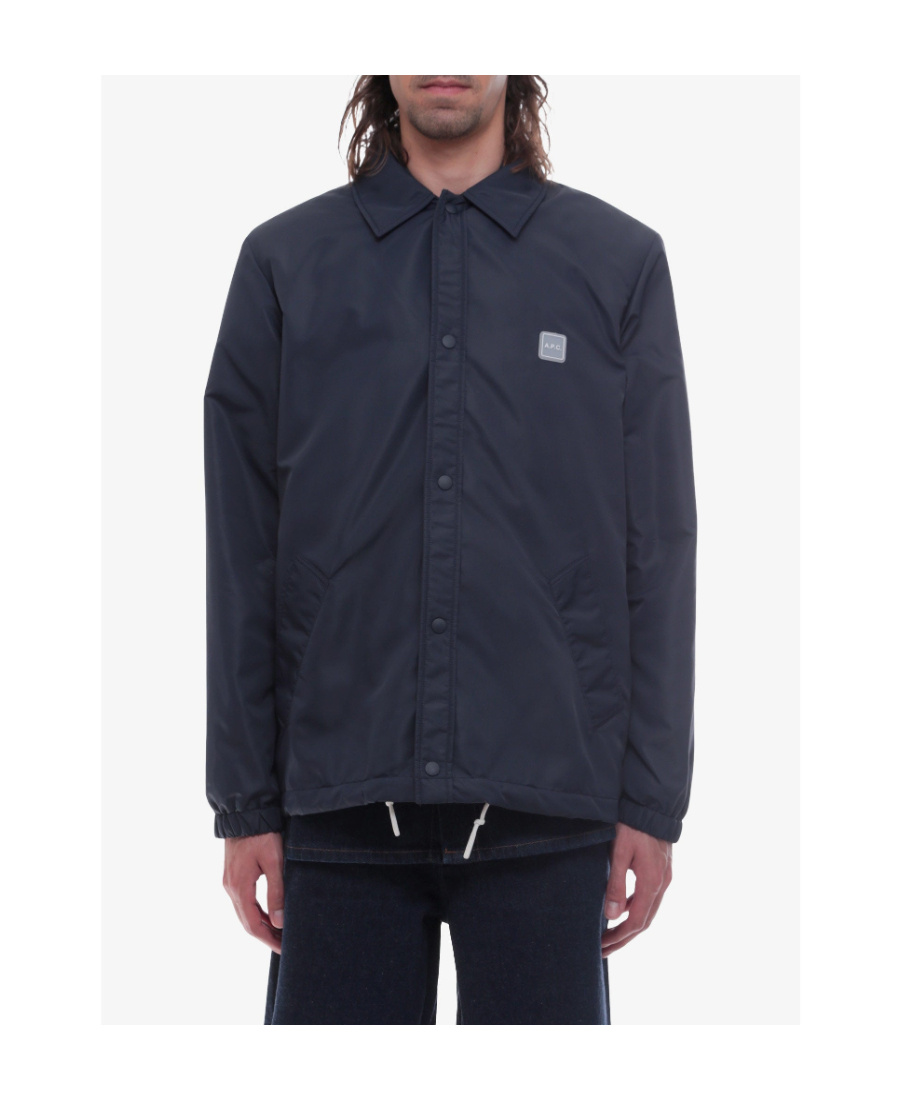 Apc Pointed Collar Casual Jacket In Black