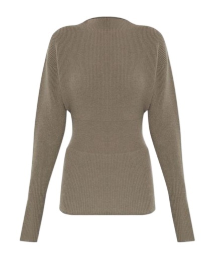 Rick Owens Round Neck Knit Sweater In Green