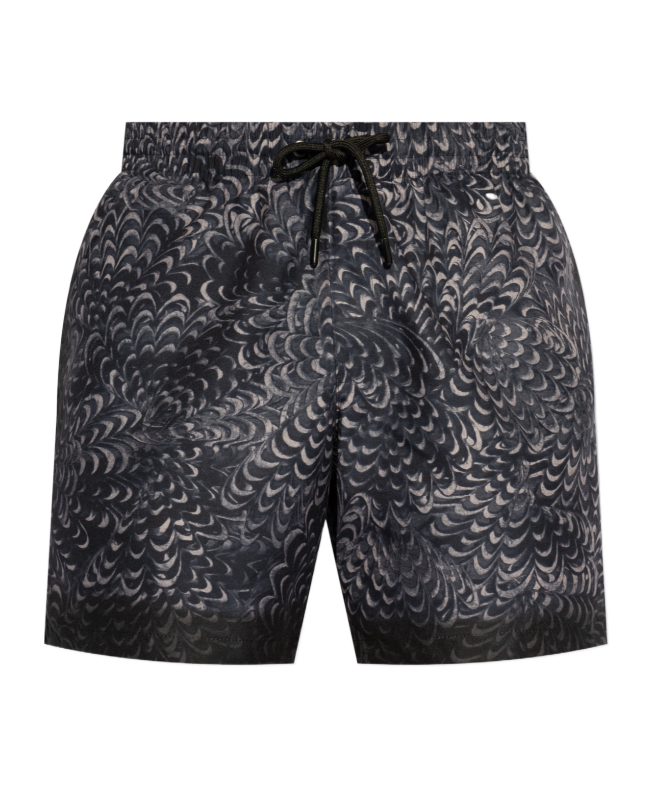 Dries Van Noten Elastic Waist Swimming Trunks In Black