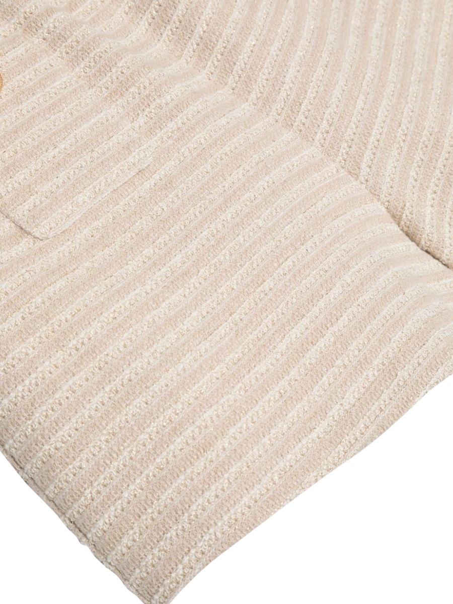 Balmain Elastic Waist Shorts In Nude