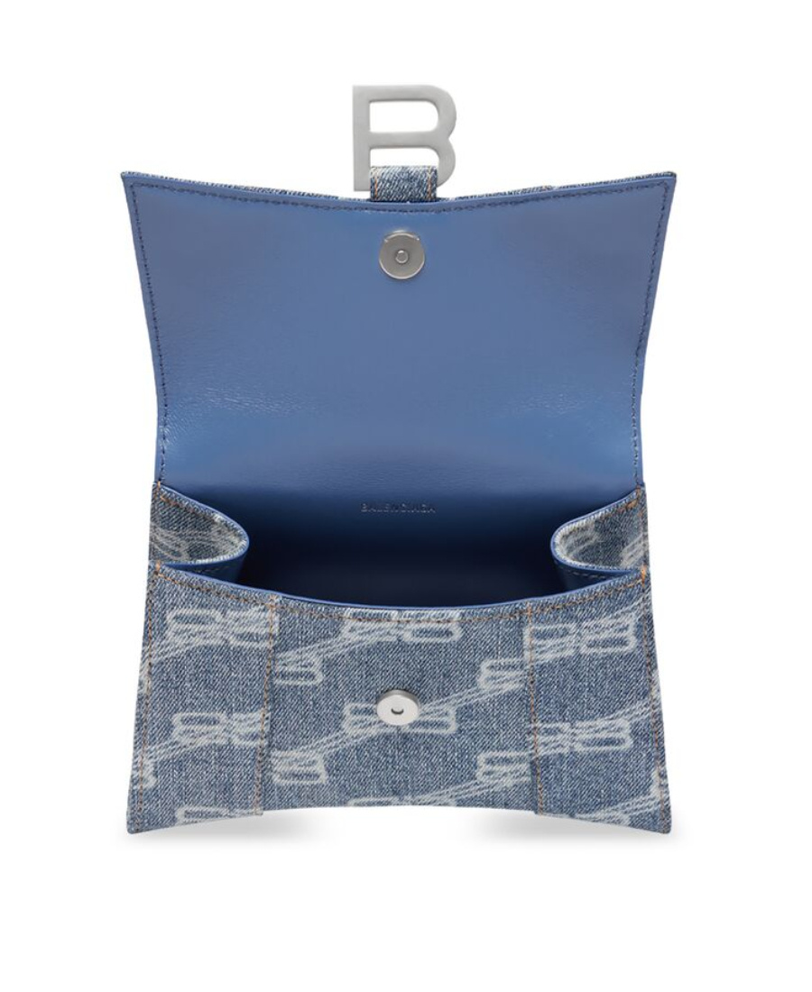 Balenciaga Logo Shoulder Bag In Gray