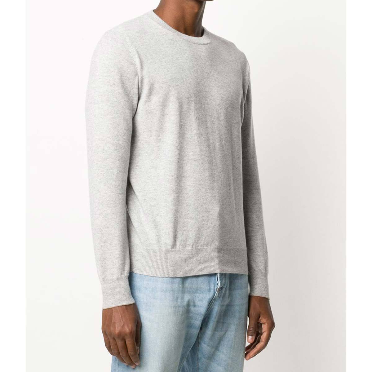 Brunello Cucinelli Crew-neck Cashmere Pullover In White