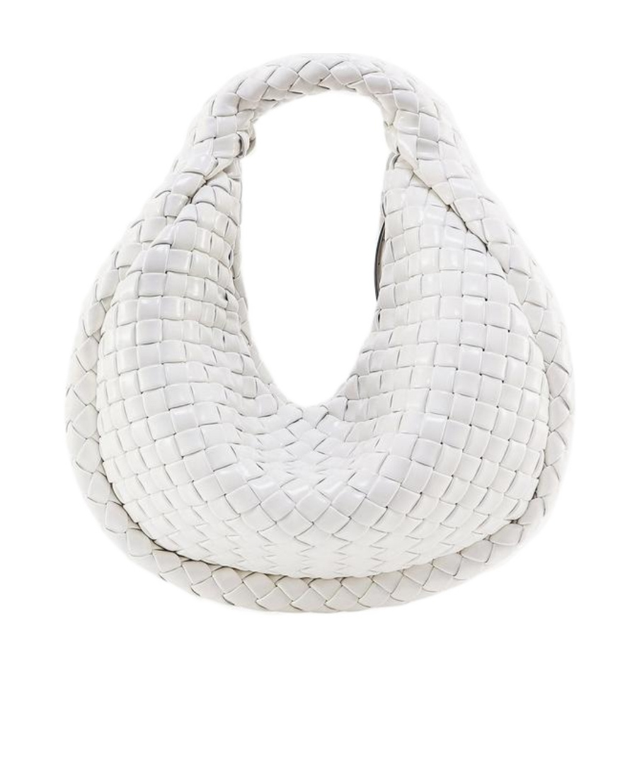 Bottega Veneta Leather Handbag In White