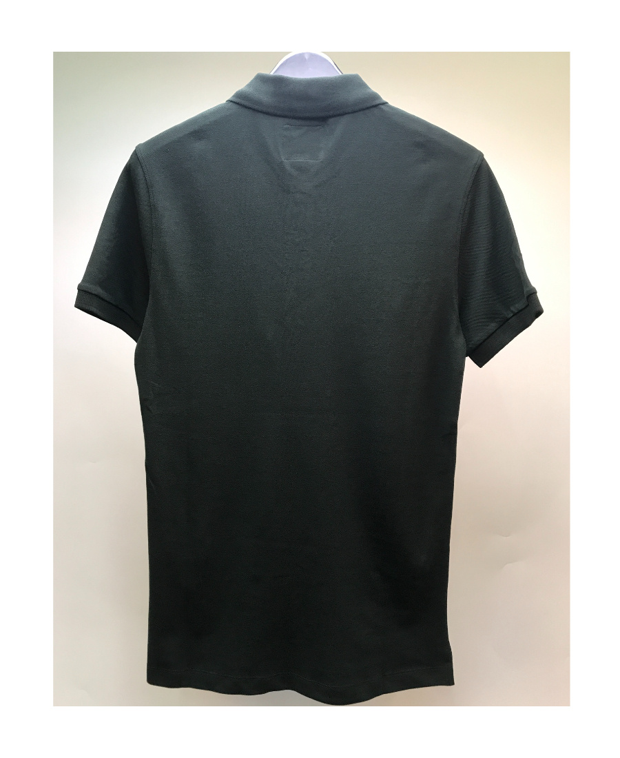 Armani Collezioni Logo Details Short-sleeved Polo Shirt In Black