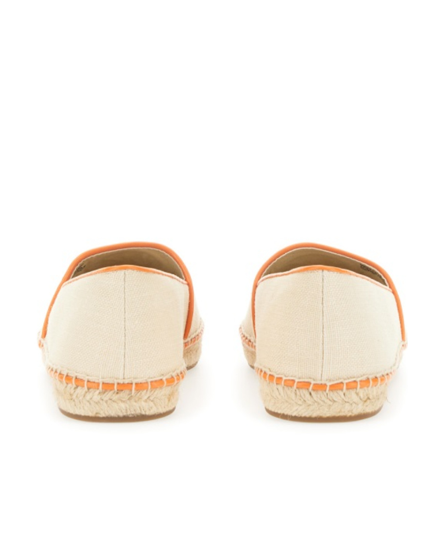 Michael Kors Monogram-embroidered Espadrilles In Nude