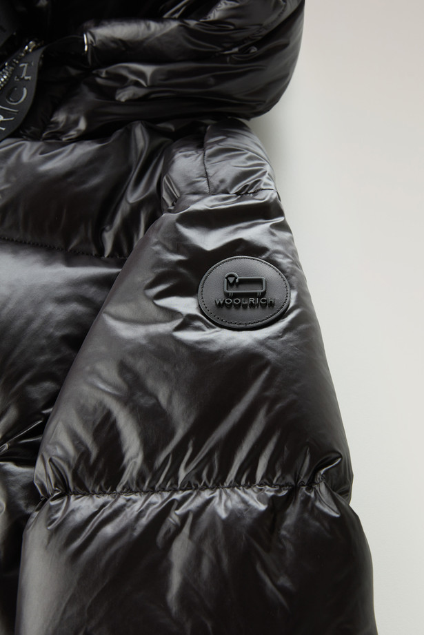 Woolrich Aliquippa Short Puffer Jacket In Black