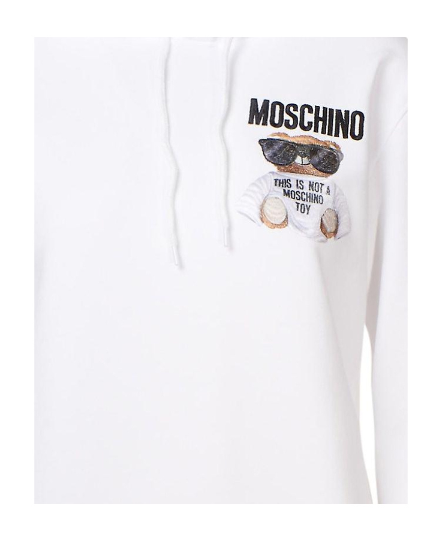 Moschino Teddy Bear Printed Sweater In White