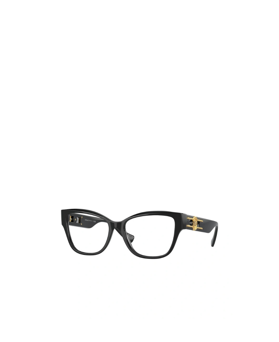 Versace Colliding Color Thick Frame Flat Mirror In Black
