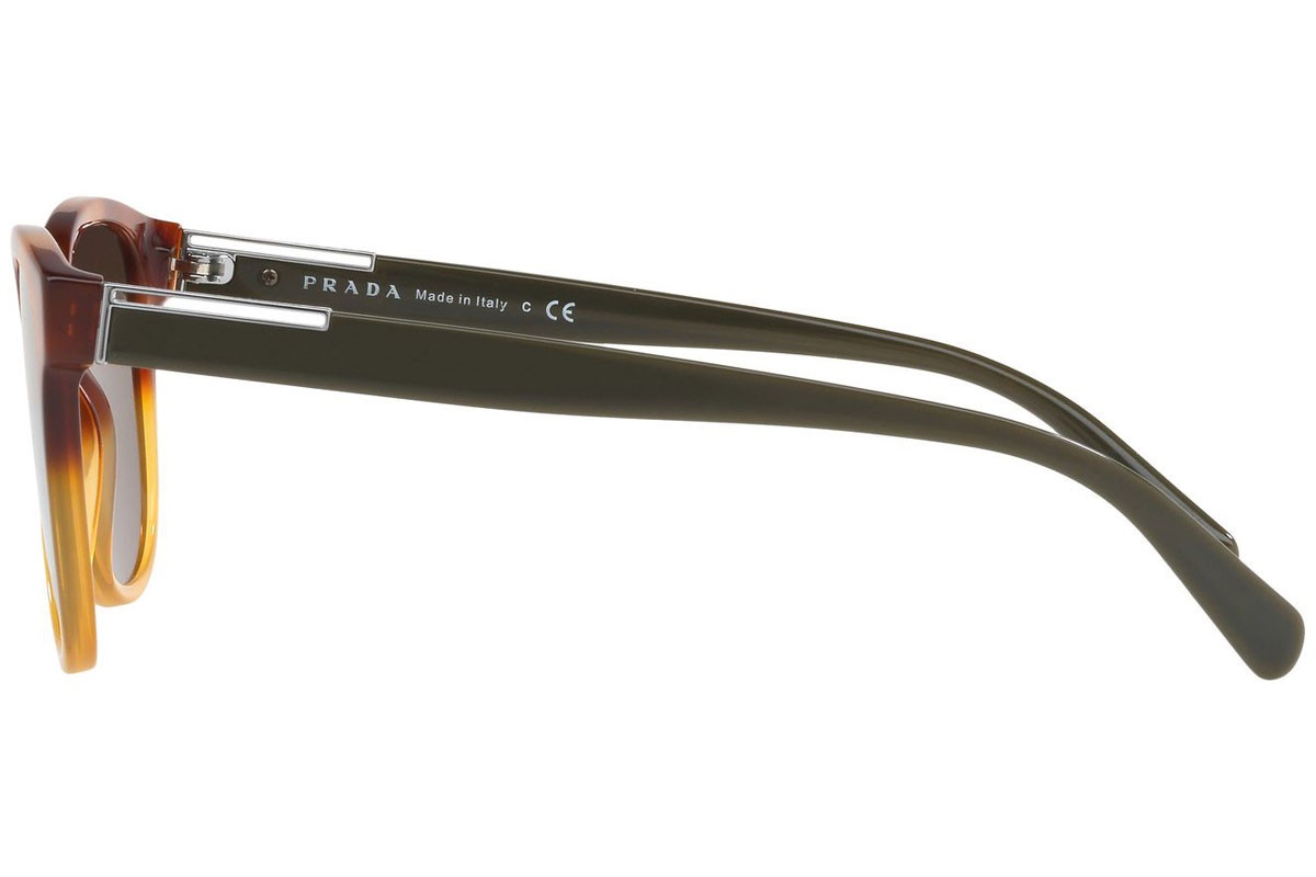 Prada Logo Sunglasses In Green