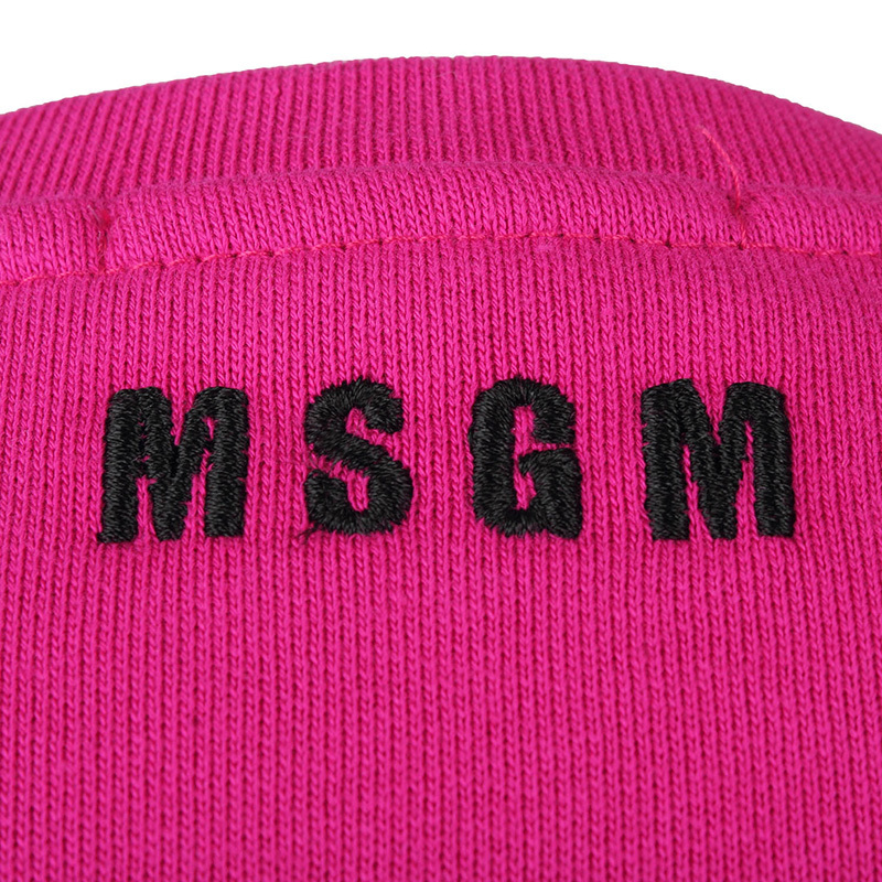Shop Msgm Logo Sweater In Pink