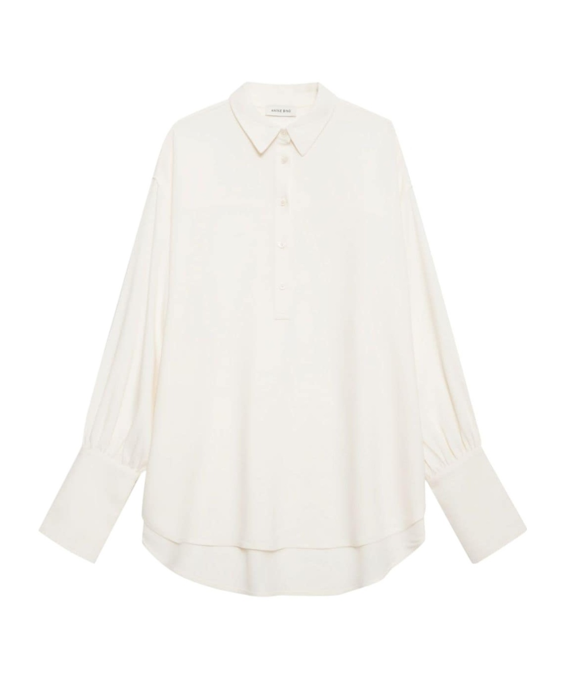 Shop Anine Bing Lake Long-sleeve Shirt In White