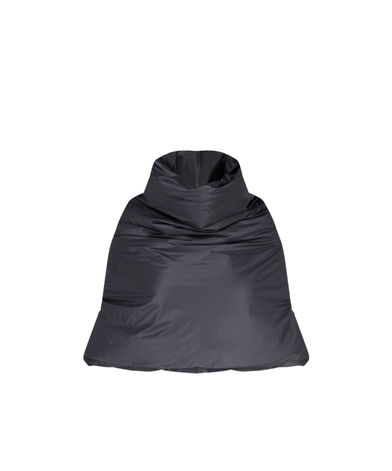 Rick Owens High-necked Shawl In Black