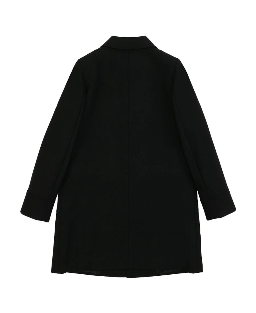Max Mara Classic Collar Coat In Black