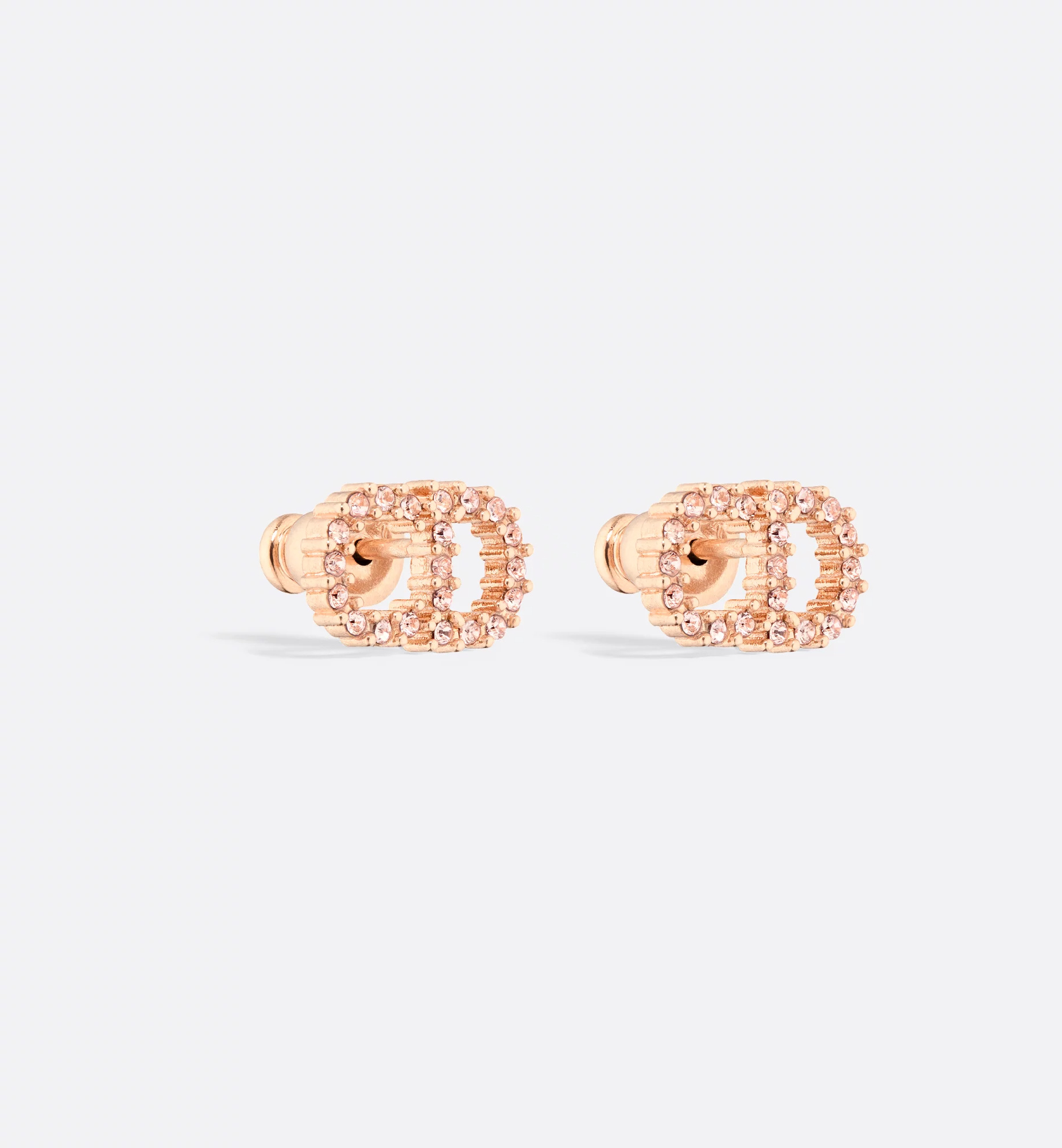 Dior Clair D Lune Stud Earrings In Gold
