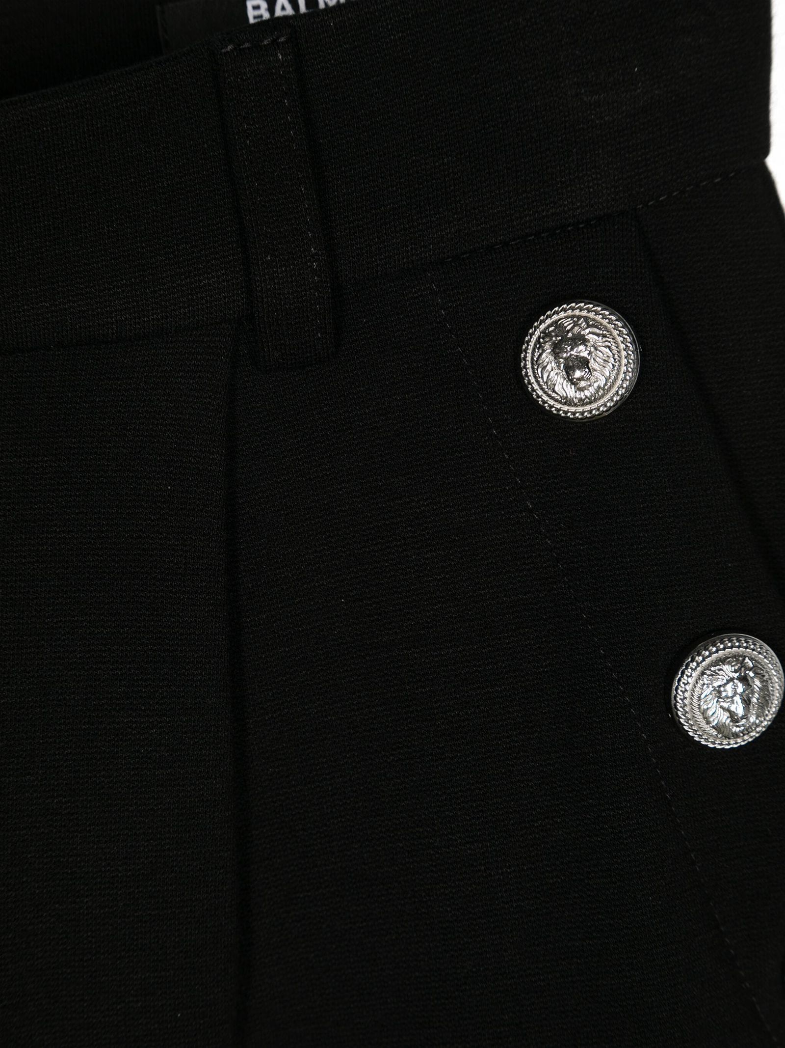 BALMAIN PLEAT-DETAIL WIDE-LEG TROUSERS