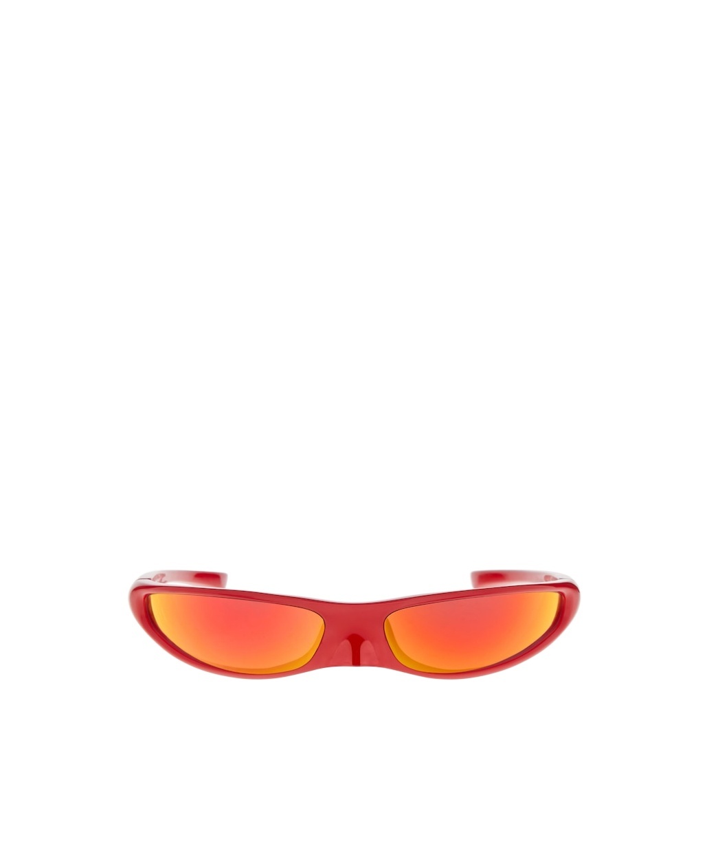 Balenciaga Blade Rectangular Sunglasses In Red