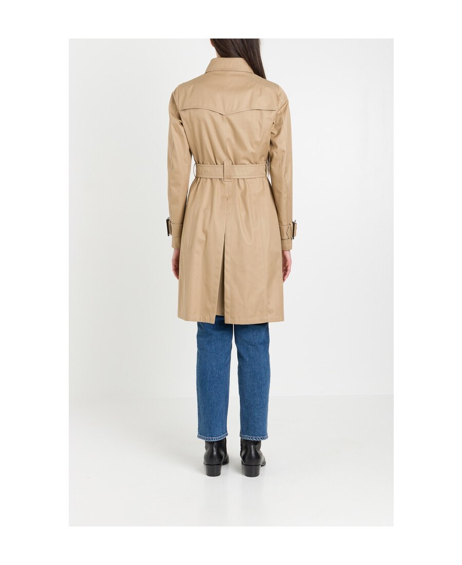 Herno Belted Trench Coat In Nude