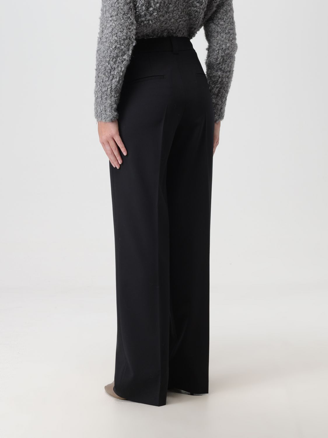 Seventy Stretched Gabardine Chino Trousers In Black