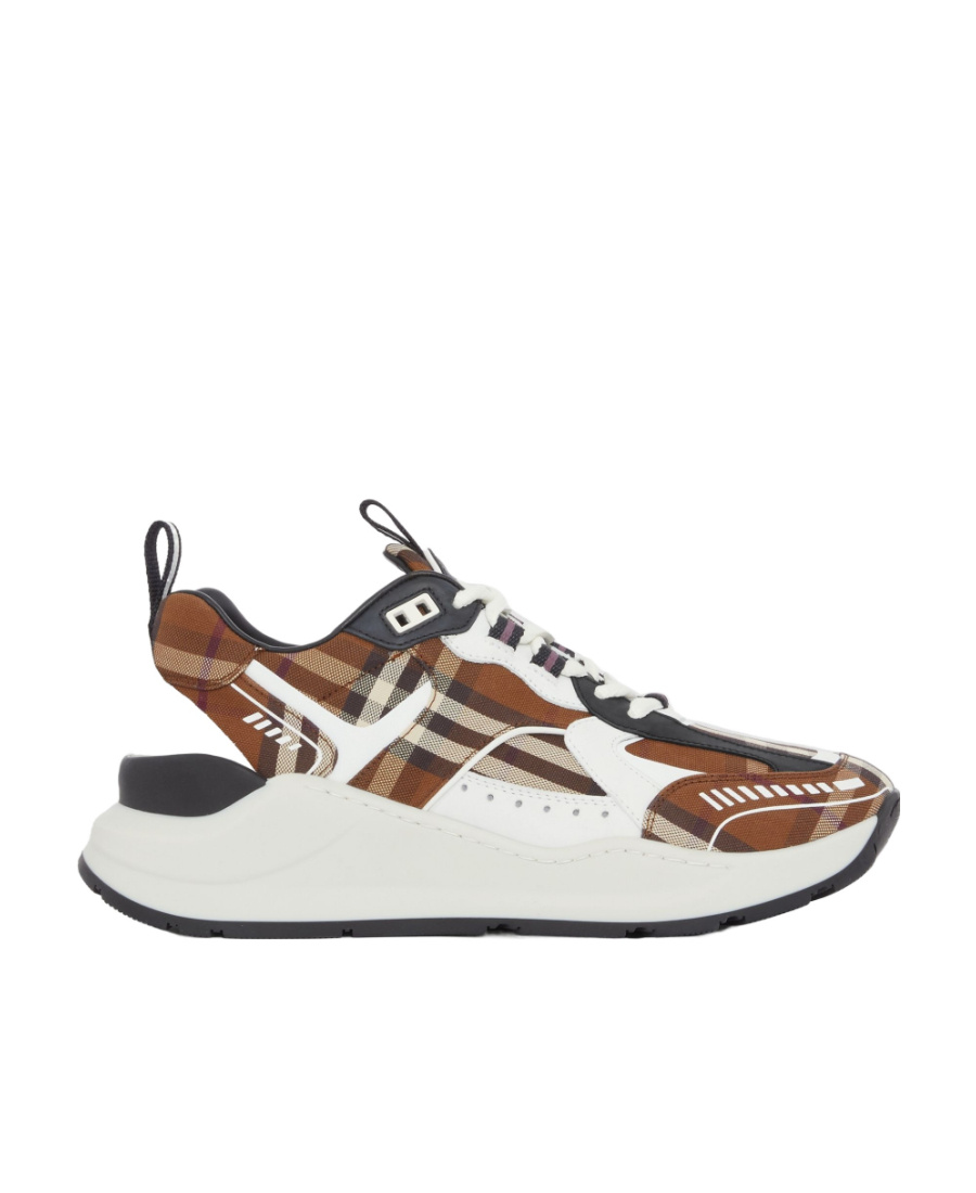 Burberry Vintage Check Low-top Sneakers In White