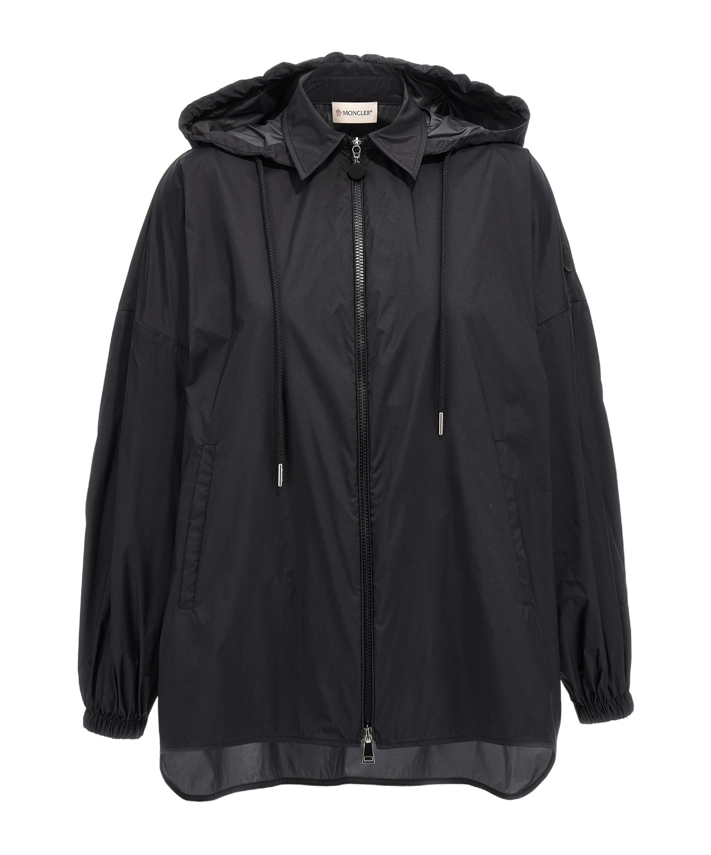 Shop Moncler Zip-up Hooded Jacket In Black