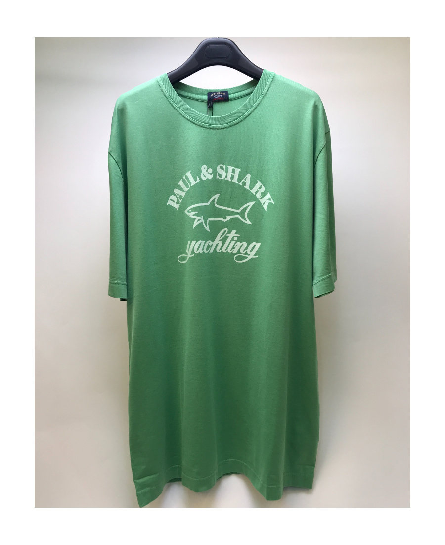 PAUL & SHARK T-SHIRT WITH ROUND NECK AND SHORT SLEEVES LOGO