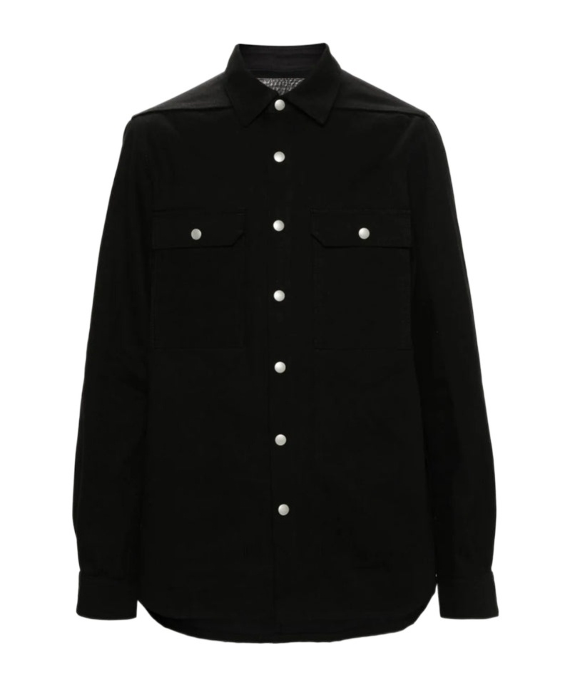 Rick Owens Drkshdw Porterville Denim Coat In Black