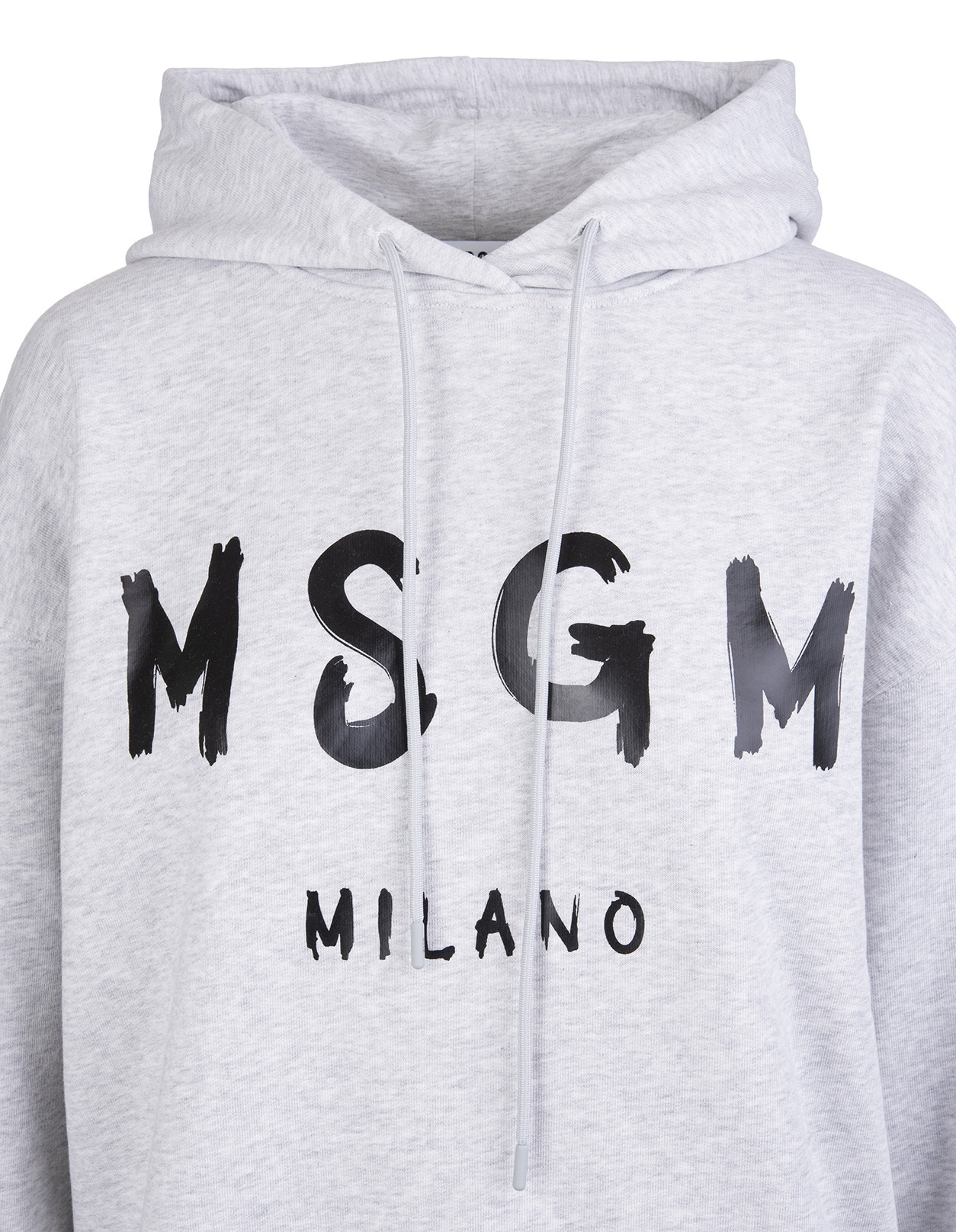 Msgm Logo-print Hoodie In White