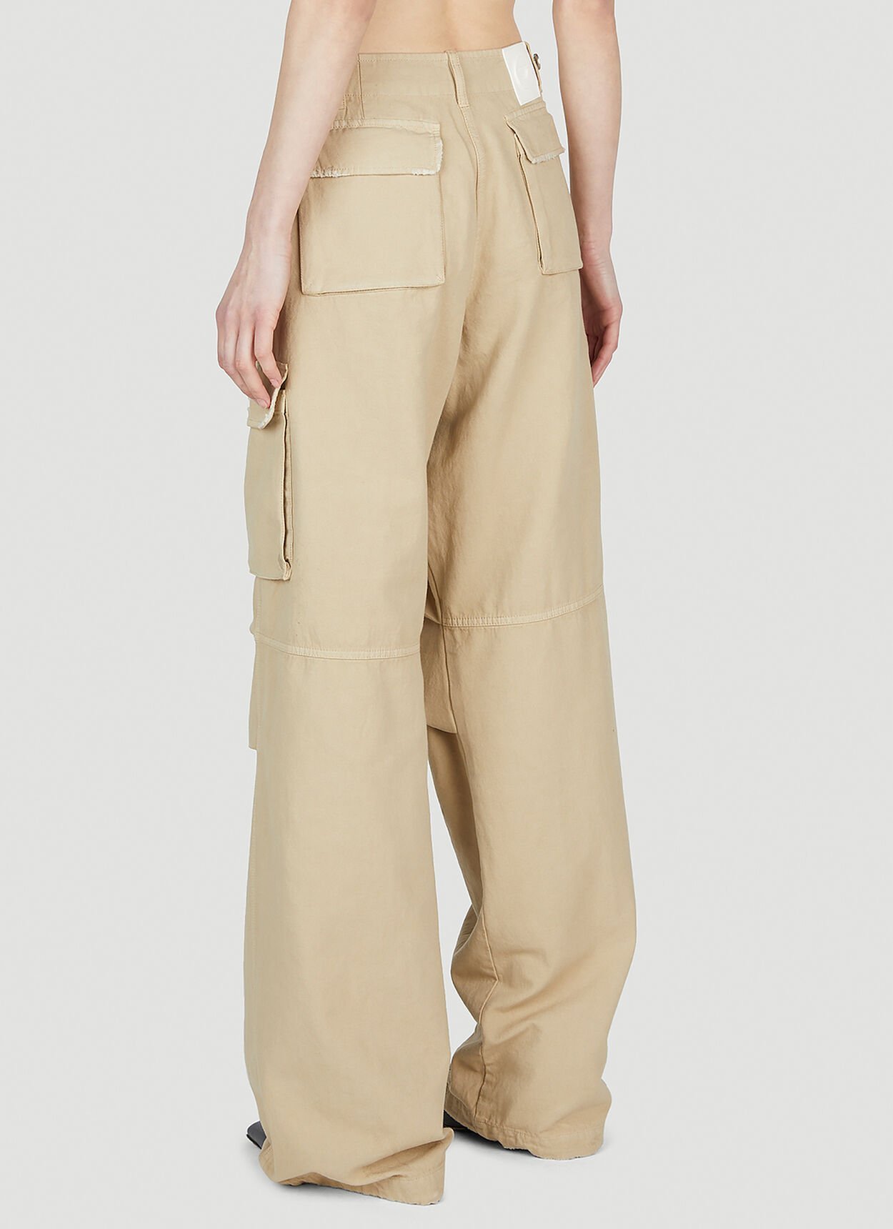 Coperni Wide-legged Overalls And Casual Pants In Nude