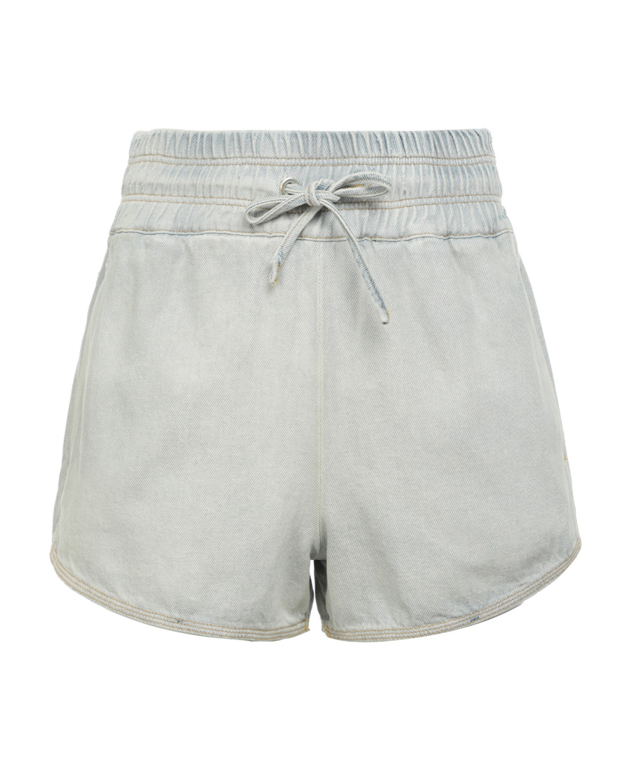 Iro Drawstring Denim Short In White