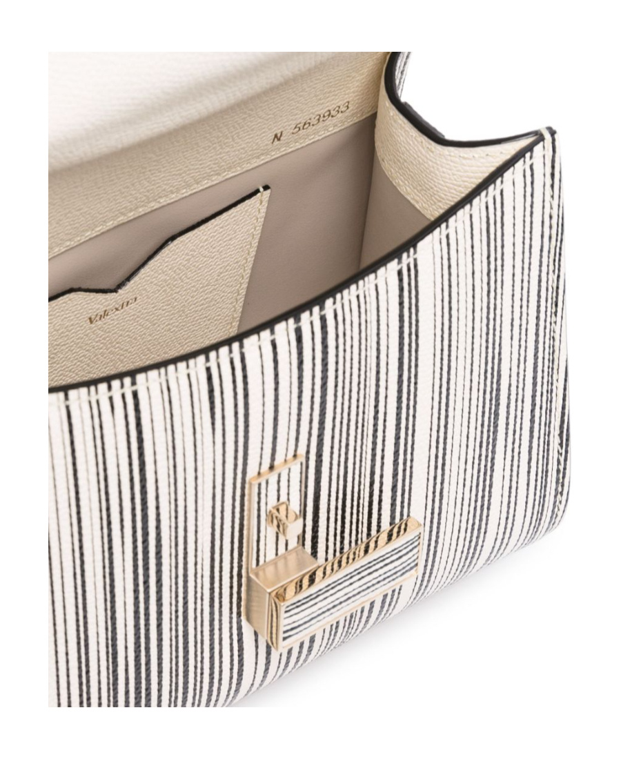 Valextra Micro Iside Sketch Cross Body Bag In White