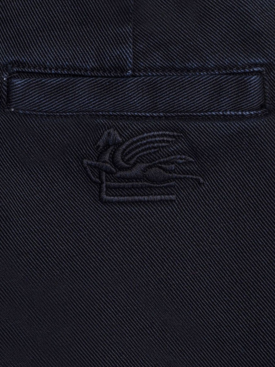 Etro Belt-loop Pants In Black