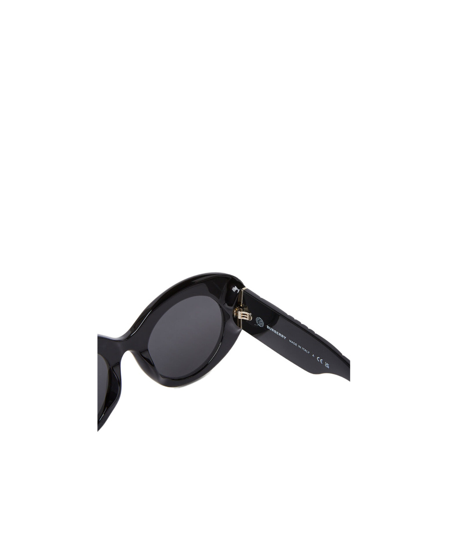 Burberry Margot Round-frame Sunglasses In Black