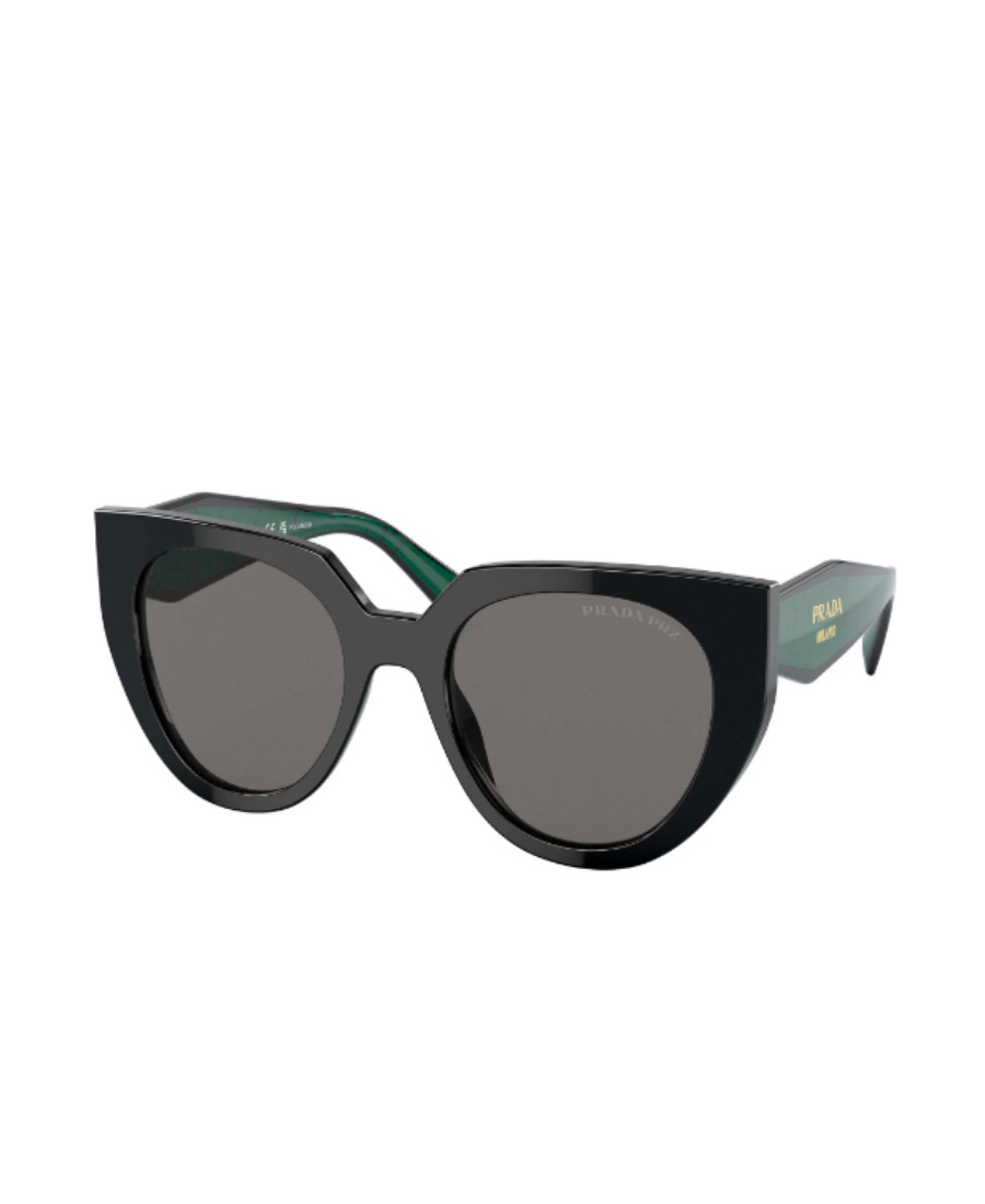 Prada Pr 14ws 09q5s0 52mm Womens Cat-eye Sunglasses In Black
