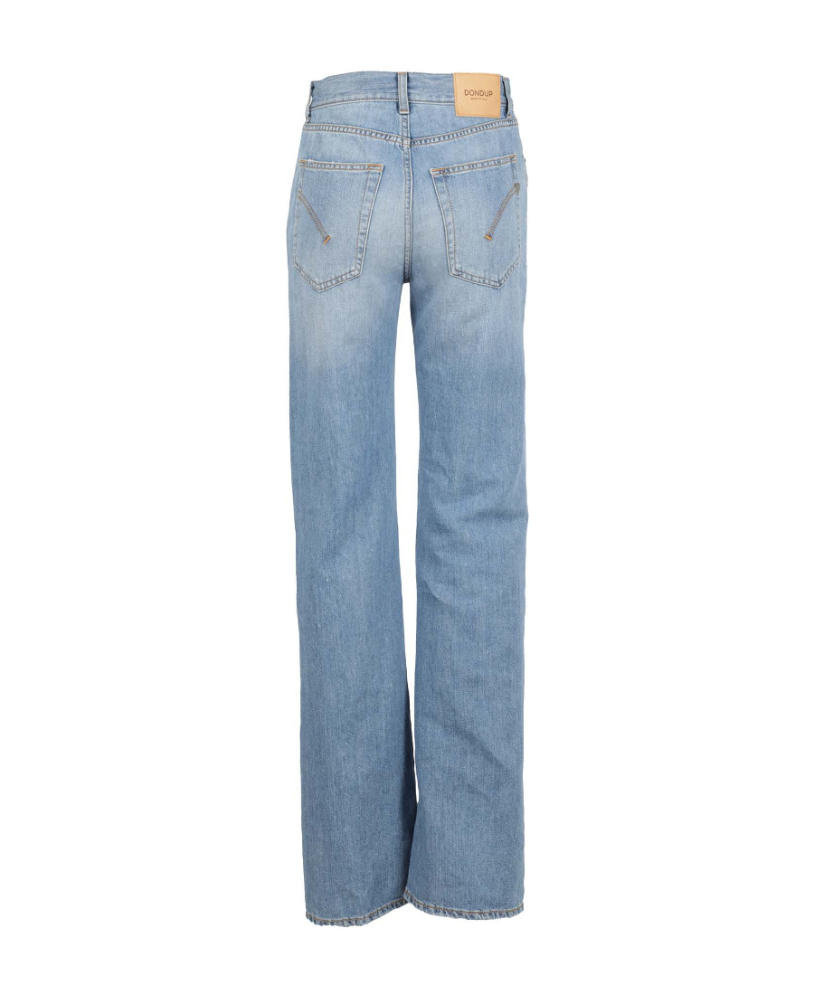 Dondup Logo Jeans In Blue
