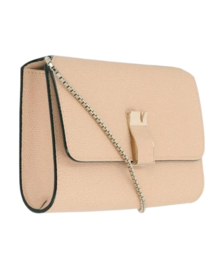 Valextra Nolo Flip Shoulder Bag In Nude
