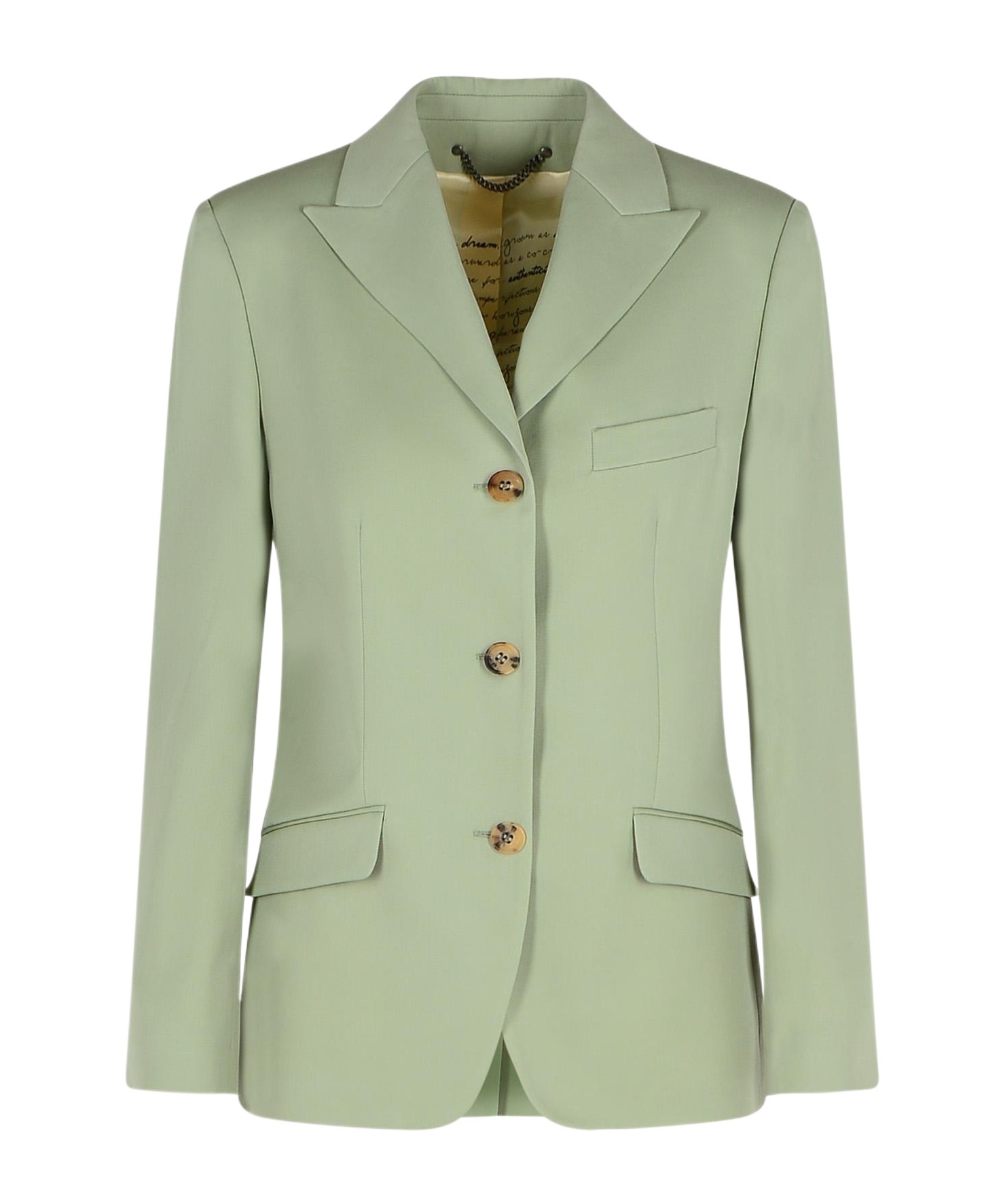Golden Goose Women's Blazer Jacket In Sage-green Wool In Nude