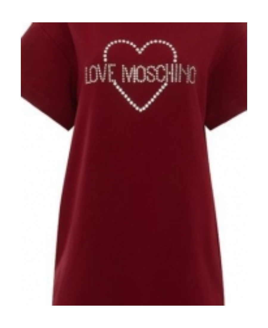 Moschino Pattern Dress In Red