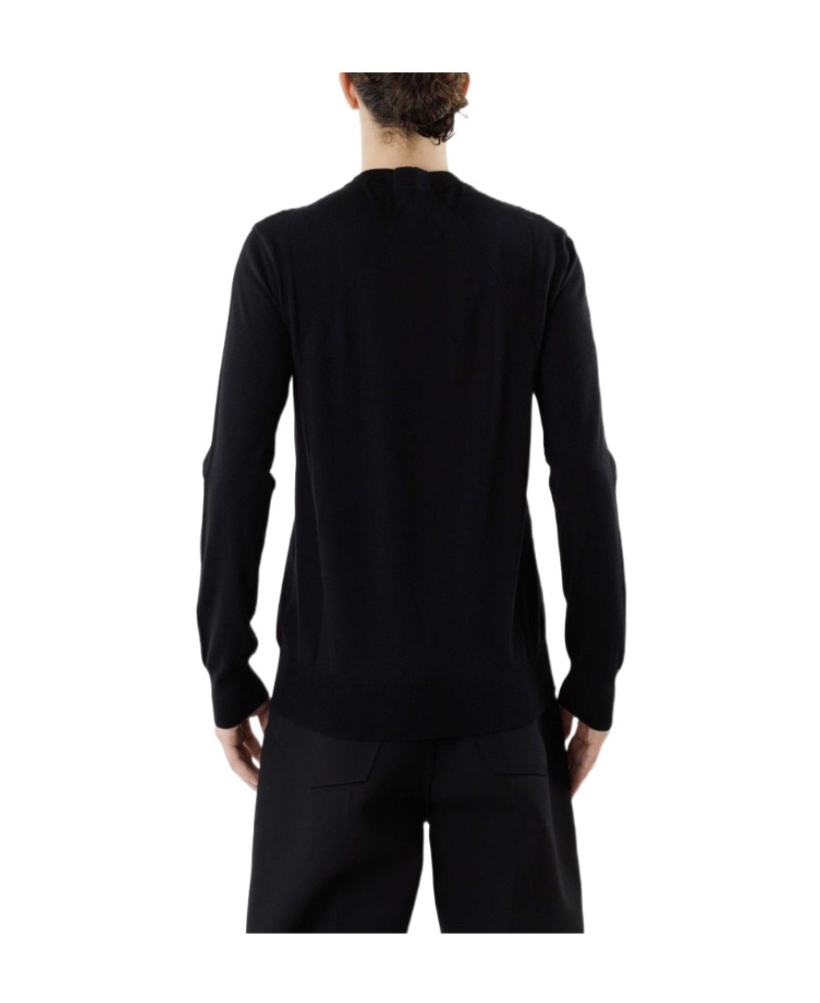 Jil Sander Wool-blend Pullover Sweater For Men In Black