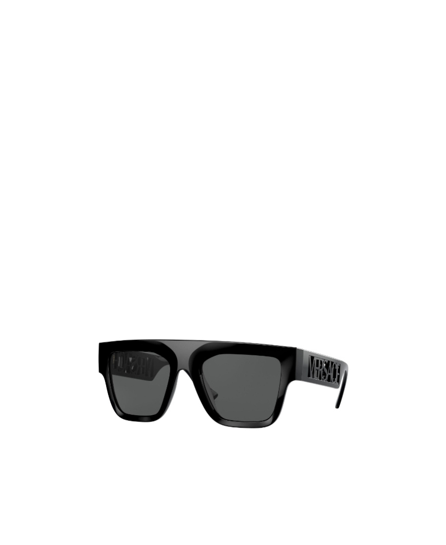 Versace Eyewear Rectangular Frame Sunglasses In Black