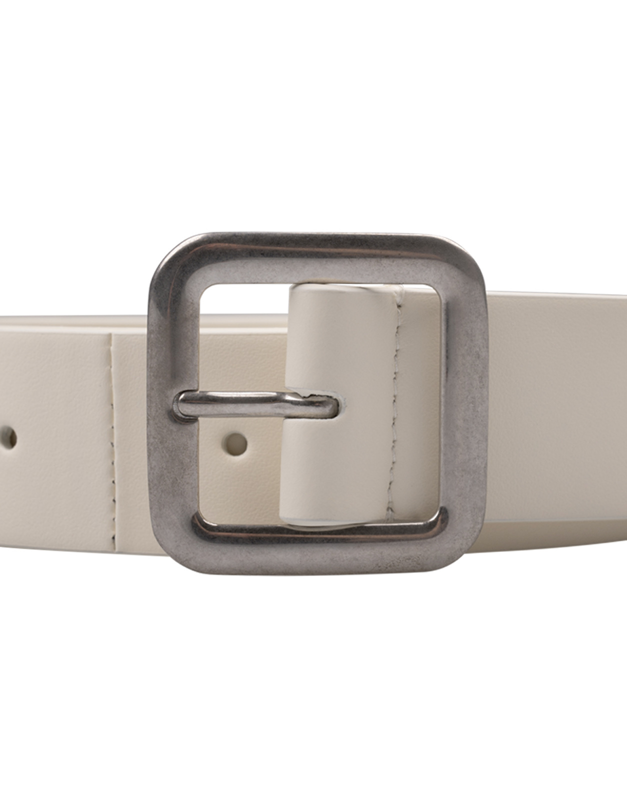 Jil Sander Leather Belt With Flat Square Metal Buckle
