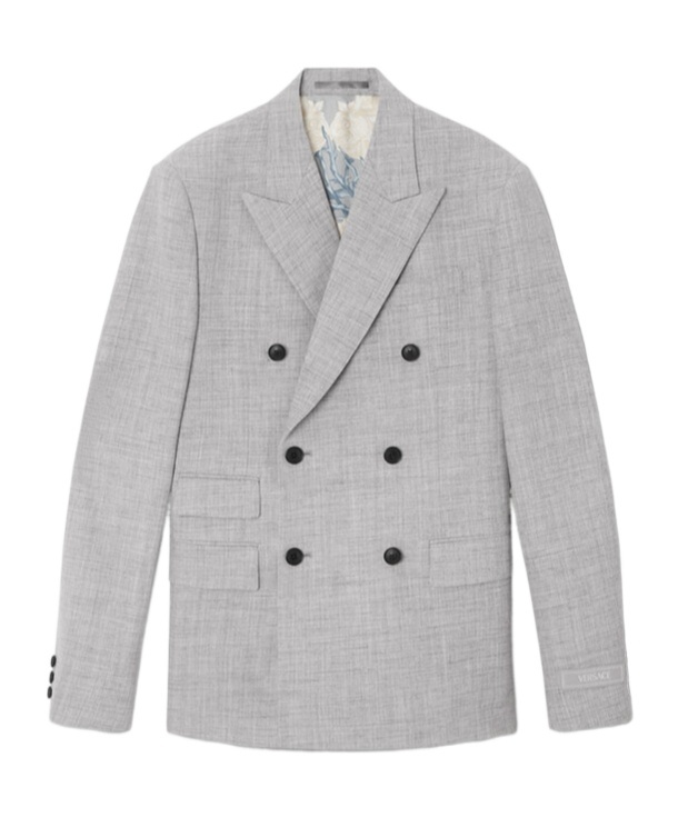 Versace Blazer Jacket In Gray