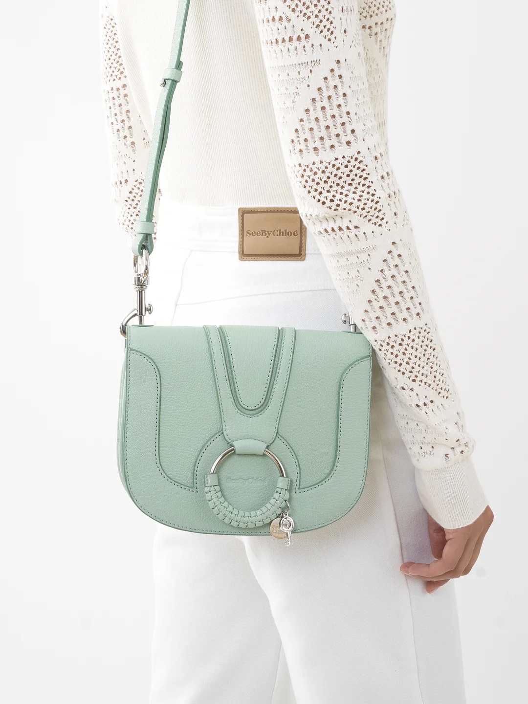 SEE BY CHLOÉ HANA LOGO SHOULDER BAG 