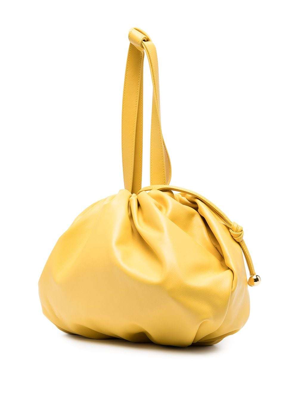 Bottega Veneta Gathered-detail Tote Bag In Orange