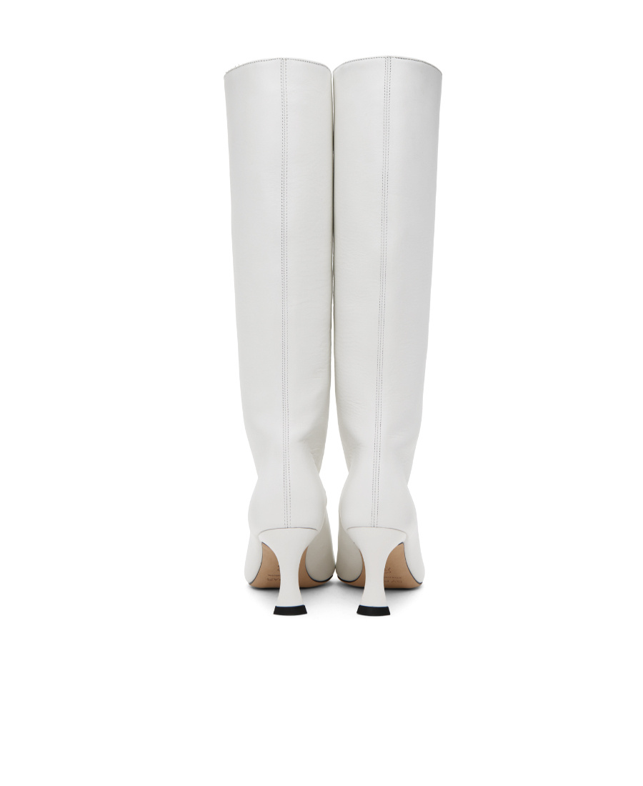 Shop By Far Stevie 42 Pointy Boots In White