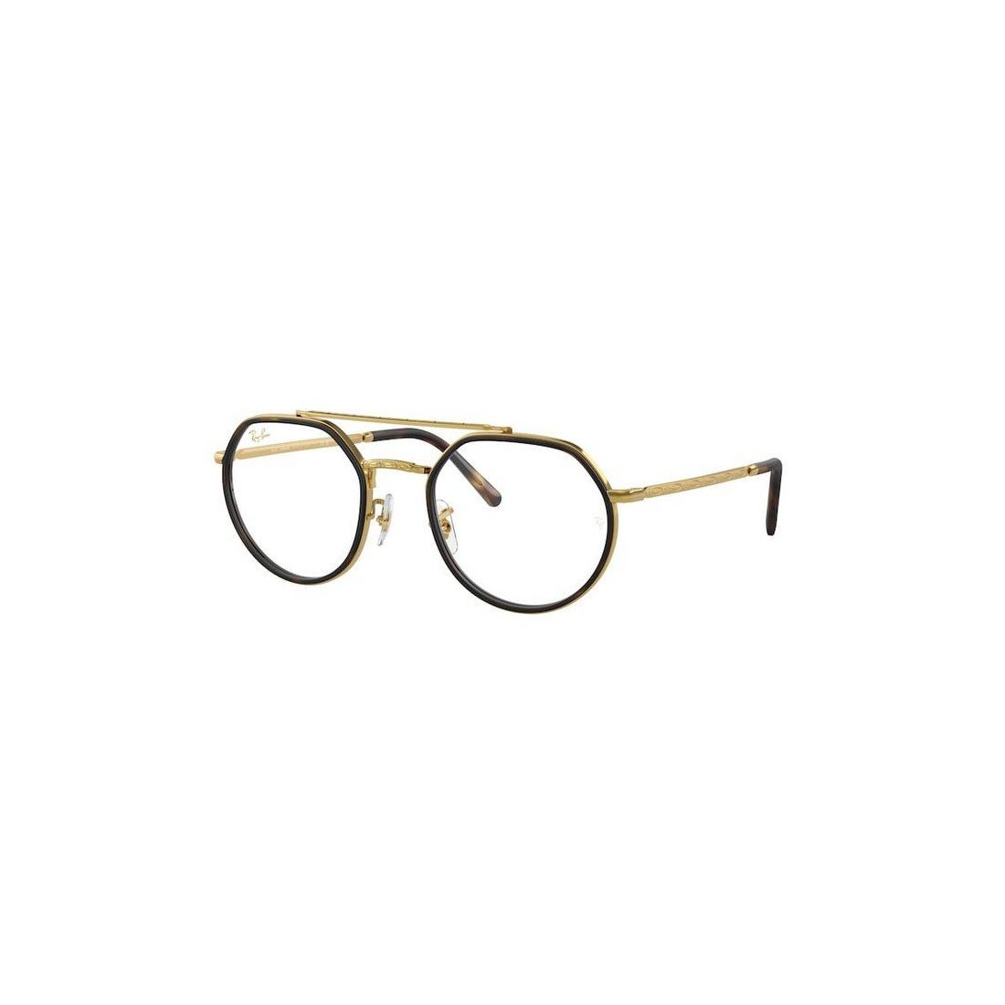 Ray Ban 54mm Square Optical Glasses In Gold