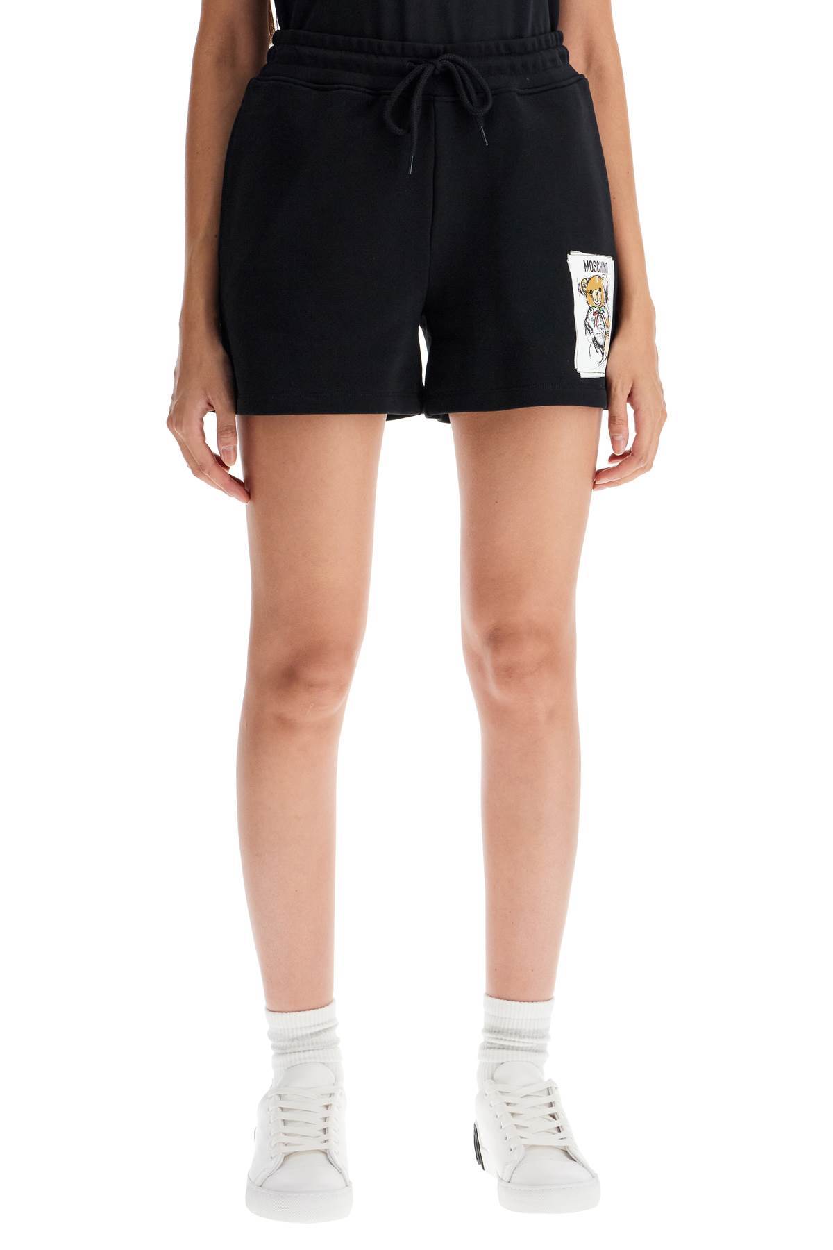 Moschino Sweatshirt Shorts In Black