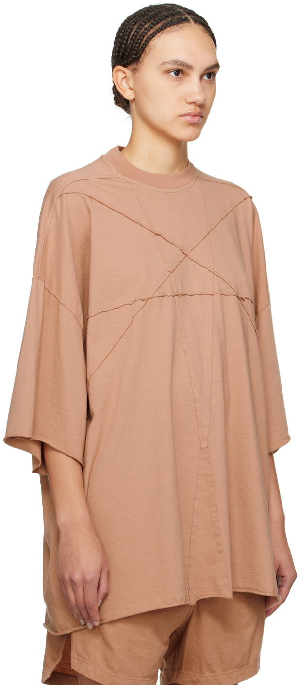 Rick Owens Drkshdw Pink Tommy T-shirt In Pink